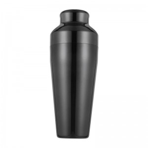 Biradlı BRD-601 Fransız Model Paslanmaz Çelik Shaker, 600 ml, Siyah