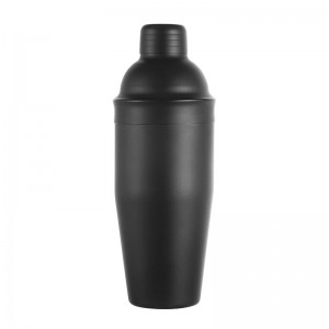 Biradlı BRD-700 Paslanmaz Çelik Kokteyl Shaker, 700 ml, Siyah