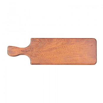 Biradlı GRV-1856 Kulplu Iroko Pide Sunum Tahtası, 50x15 cm