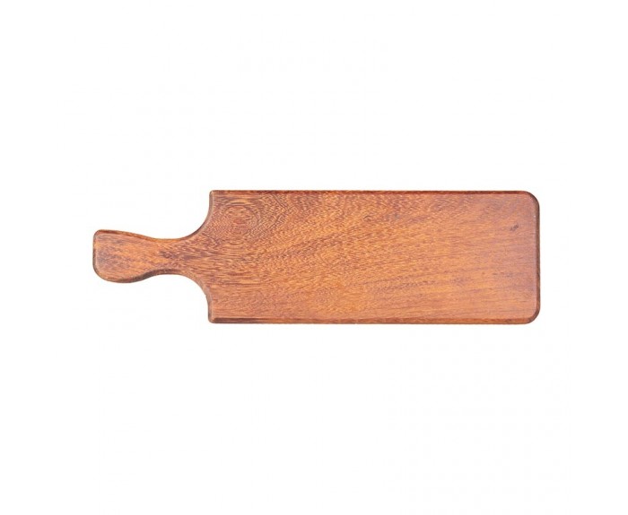 Biradlı GRV-1856 Kulplu Iroko Pide Sunum Tahtası, 50x15 cm