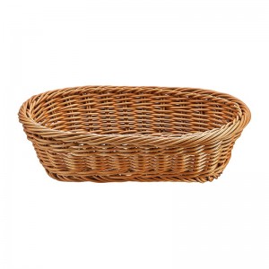 Biradlı GRV-2455 Oval Plastik Ekmek Sepeti, 24x16x7 cm