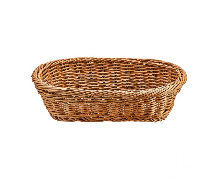 Biradlı GRV-2455 Oval Plastik Ekmek Sepeti, 24x16x7 cm