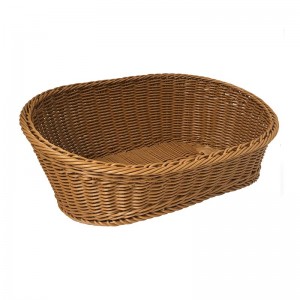 Biradlı GRV-2419 Oval Plastik Sunum Sepeti, 45x30x8/16 cm