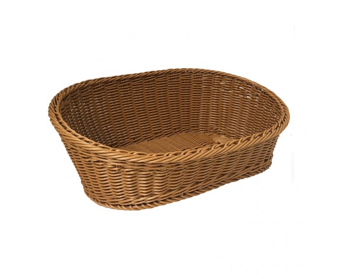 Biradlı GRV-2419 Oval Plastik Sunum Sepeti, 45x30x8/16 cm