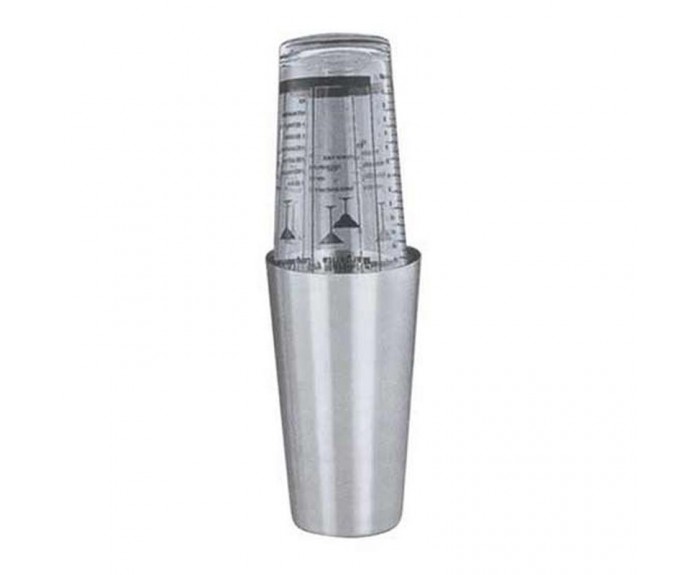 Biradlı BRD-3198 Paslanmaz Çelik Boston Shaker, 700 ml