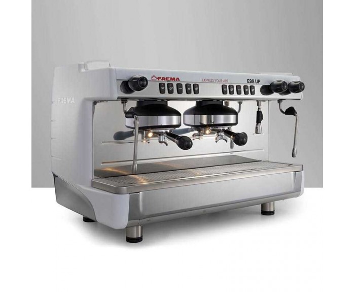 Faema E98 Up Tall Cup Full Otomatik Espresso Kahve Makinesi, 2 Gruplu, Beyaz