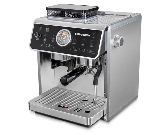 Öztiryakiler Mini Barista Öğütücülü Espresso Kahve Makinesi, Tek Gruplu