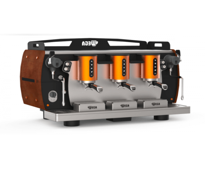 Wega WBAR EVD3 Espresso Kahve Makinesi, Üç Gruplu, 5000 W, 17 Litre Boyler