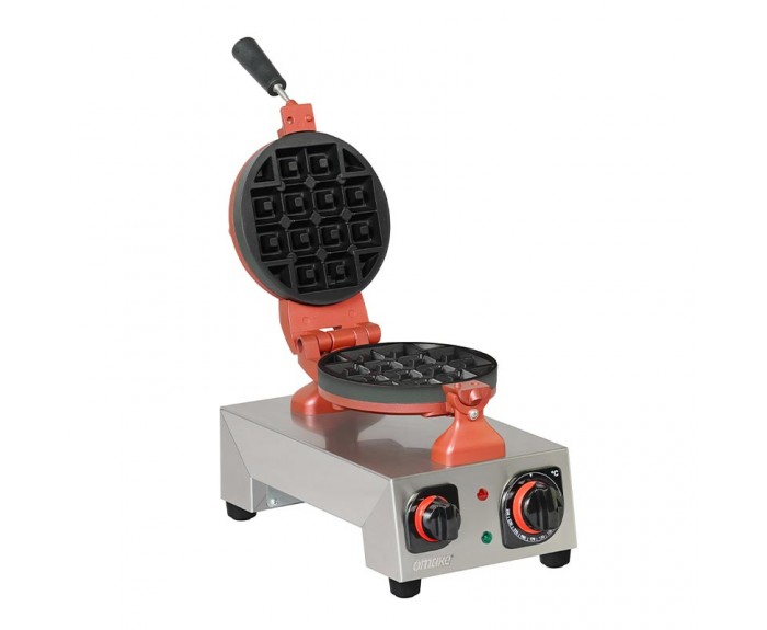 Omake  Special Model Tekli Yuvarlak Waffle Makinesi, Elektrikli