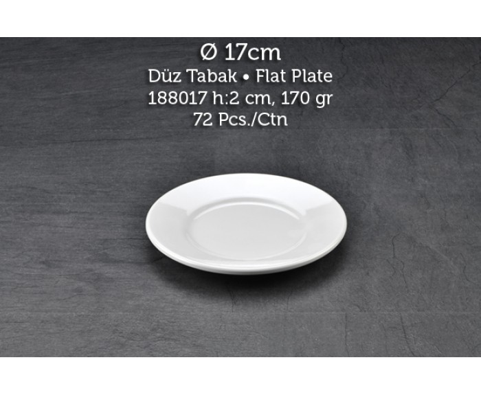 Tuva Thermo Melamin Classic 17 cm Düz Tabak