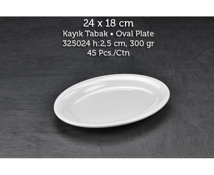 Tuva Thermo Melamin Wings 24 cm Kayık Kırılmaz Tabak