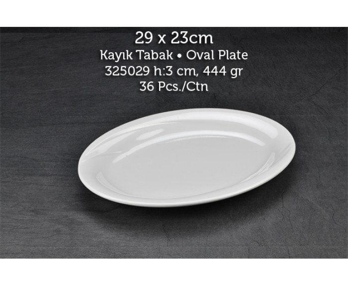 Tuva Thermo Melamin Wings 29 cm Kayık Kırılmaz Tabak