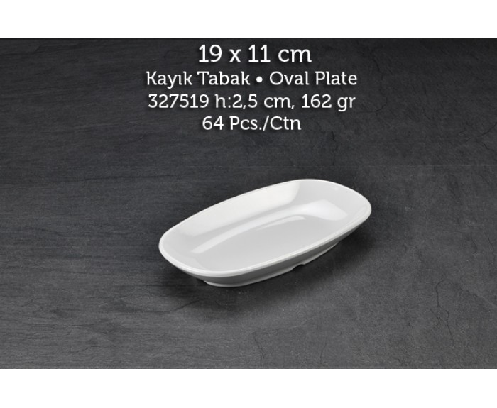 Tuva Thermo Melamin İnternational 19 cm Kayık Kırılmaz Tabak