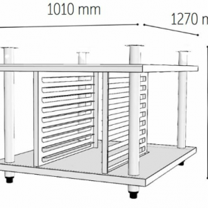 Venarro DEF-DA 10 Döner Patisserie Fırın İçin Alt Stanı, 10-40x60 Venardi Serisi