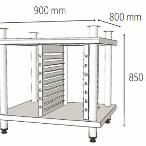 Venarro DEF-K6A Konveksiyonlu Fırın İçin Alt Stant, 10 GN- 1/1 Tepsi Kapasiteli