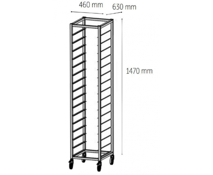 Venarro DEF-P14/40 T Patisserie Fırın, Tepsi Taşıma Arabası, 14 Tepsi Kapatiseli