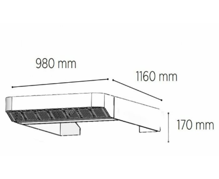 Venarro DEF-P6DV Patisserie Fırın İçin Davlumbaz, Peregrin Serisi