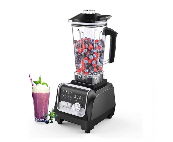 Vosco VHS-206C Pro Dijital Buz Kırıcı Bar Blender, 2 L, 1600 W, Siyah