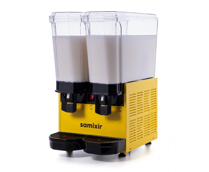 Samixir 40.MMY Klasik Twin Soğuk İçecek Dispenseri, 20+20 L, Karıştırıcılı, Sarı