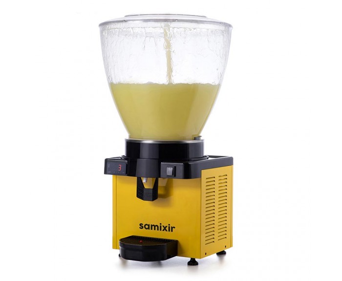 Samixir S40 Panaromik Dijital Soğuk İçecek Dispenseri, 40 L, Sarı